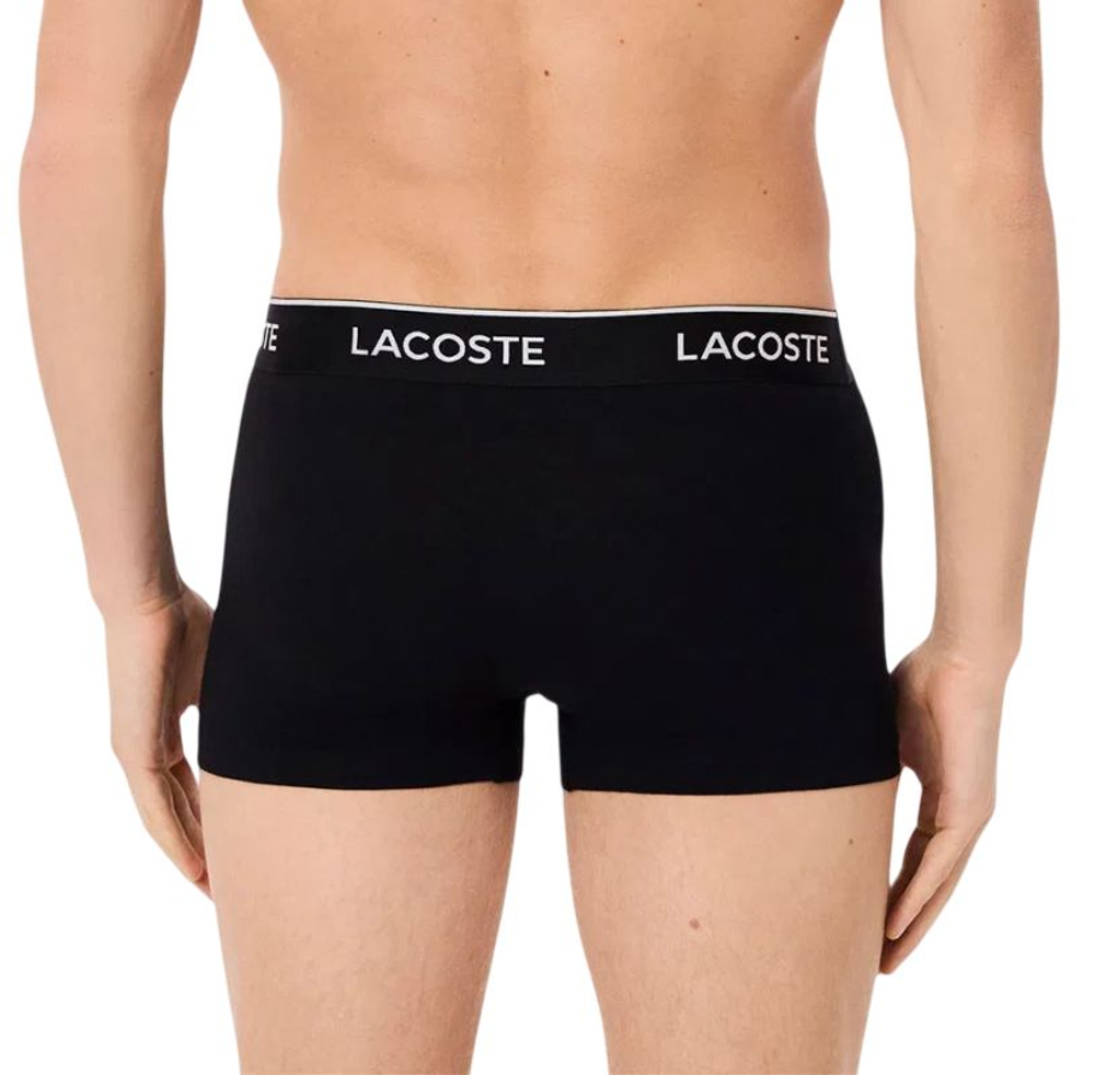 Боксерки теннисные Lacoste Cotton Stretch Jersey 3P - black/black/black