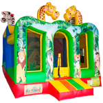 Коммерческий надувной батут "Законы джунглей", 6x4x3.8 м