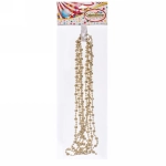 Бусы на елку 2,5м «Шарик Дискобол» d-5мм, Шампань