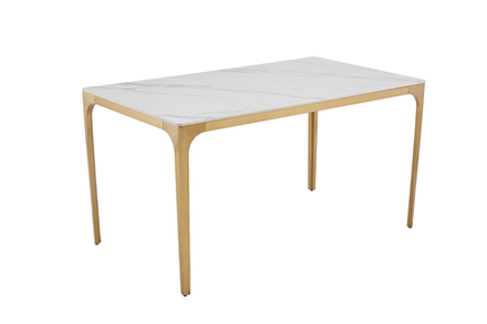 Стол обеденный Ist Casa Камео, 105х70х76 см, белый мрамор (Статуарио)