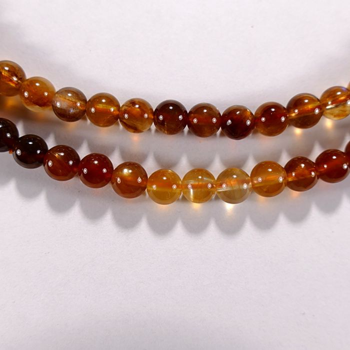 Бусина из лунного камня с гидрогетитом, шар гладкий 6 мм