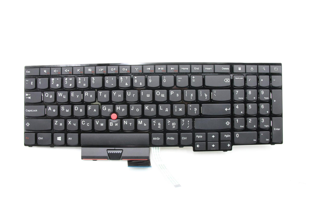 Клавиатура для ноутбука Lenovo E530/E530c/E535/E545 раскладка - русская, без подсветки, черная (04Y0324), оригинал