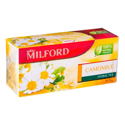 Чай травяной в пакетиках Milford Ромашка, 20 пак