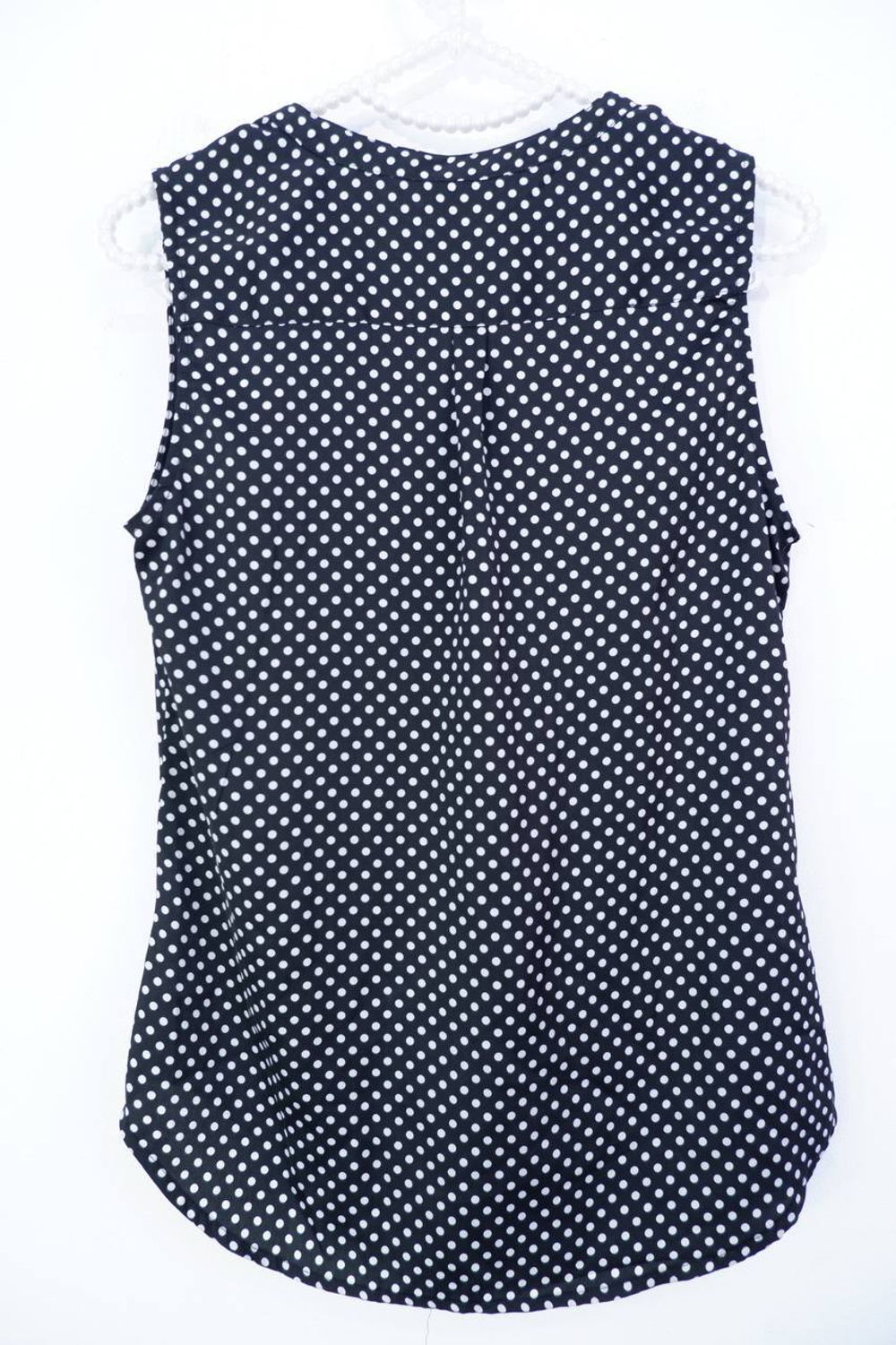 Топ в горох для городского образа  44 размер