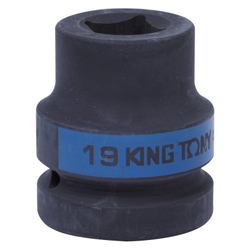 Головка торцевая ударная четырехгранная 1&quot;, футорочная, 19 мм KING TONY 851419M
