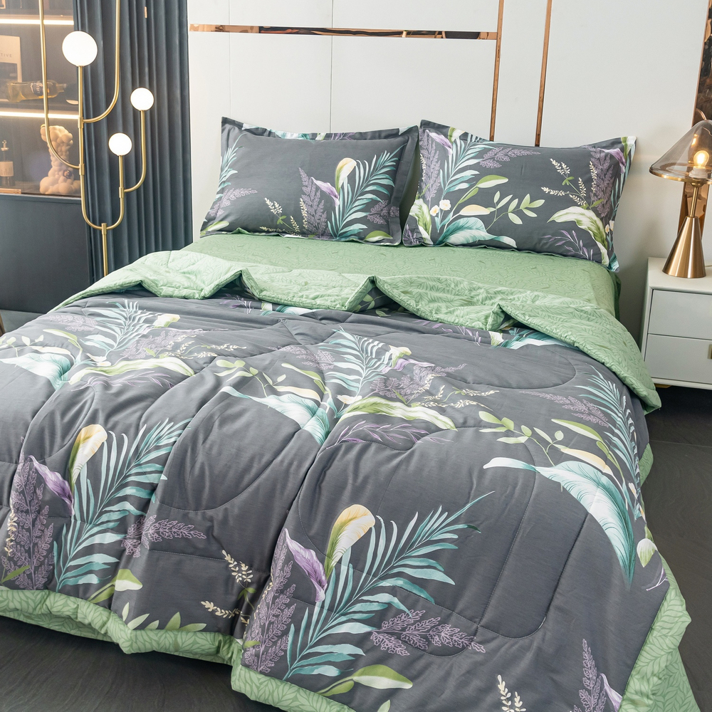 Комплект постельного белья Сатин с Одеялом 100% хлопок OB140