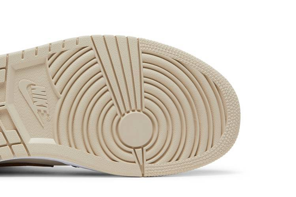 Кроссовки Jordan Air Jordan 1 Mid Se "Cream Dark Chocolate" (Женская размерная сетка)