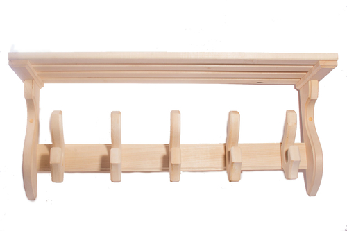 Полка-вешалка двойной крючок 6 кр.