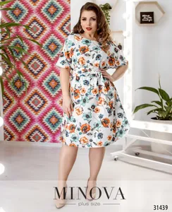 Платье 19-001-молочный Minova