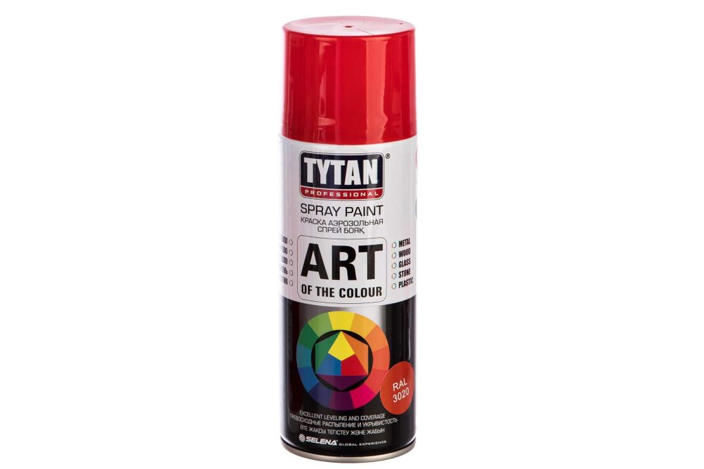 Краска аэрозольная Tytan Professional Art of the colour красная RAL 3020 400 мл