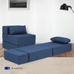 Бескаркасное кресло-кровать (трансформер) BuyDream (синий)