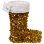 Украшение фольгированное «Зимний ботиночек» 22*17*7 см, золото