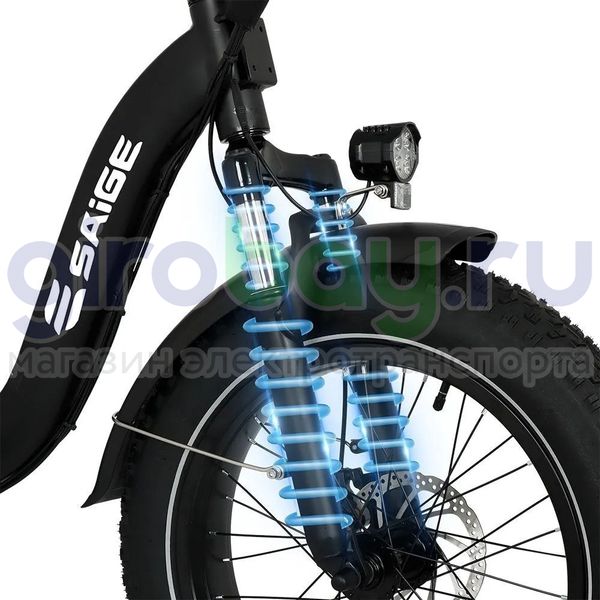 Электровелосипед Saige Shine S (48V/13Ah) - Белый фото №3