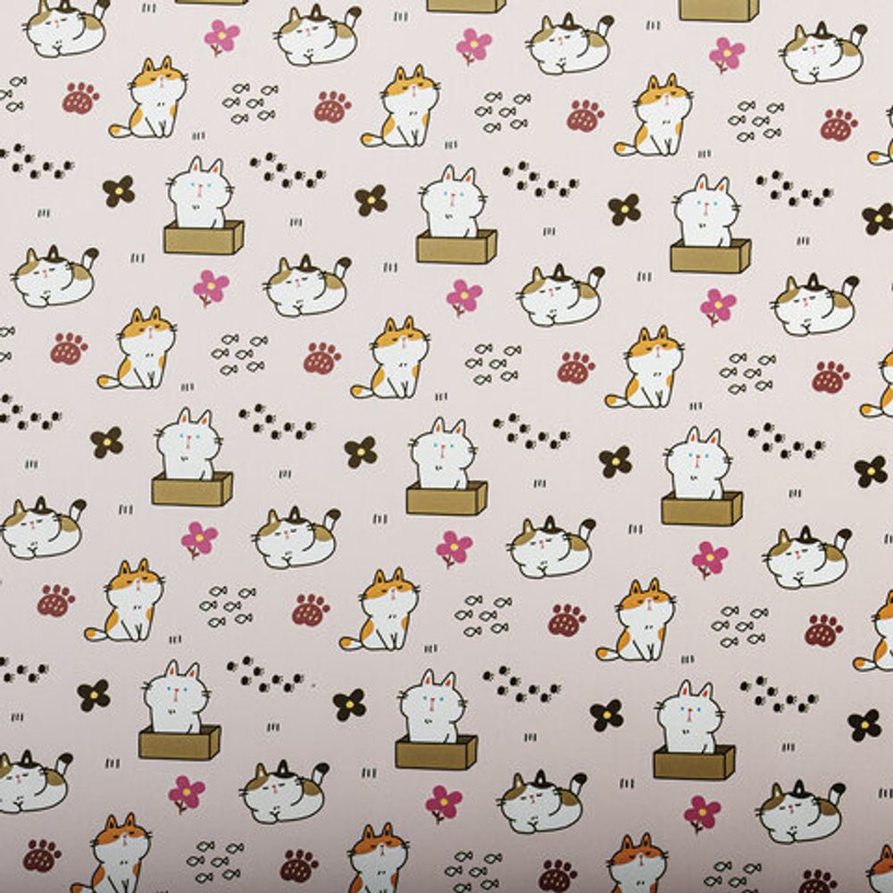 Бумага упаковочная "Funny Animals", 70x100 см, 10 дизайнов ассорти, ЗОЛОТАЯ СКАЗКА, 591917