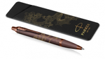 Шариковая ручка с чехлом Parker IM Monochrome Brown Dragon Special Edition, стержень:M, цвет чернил: blue, в подарочной упаковке.
