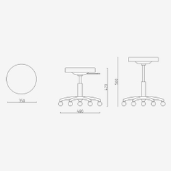 Стул мастера без спинки