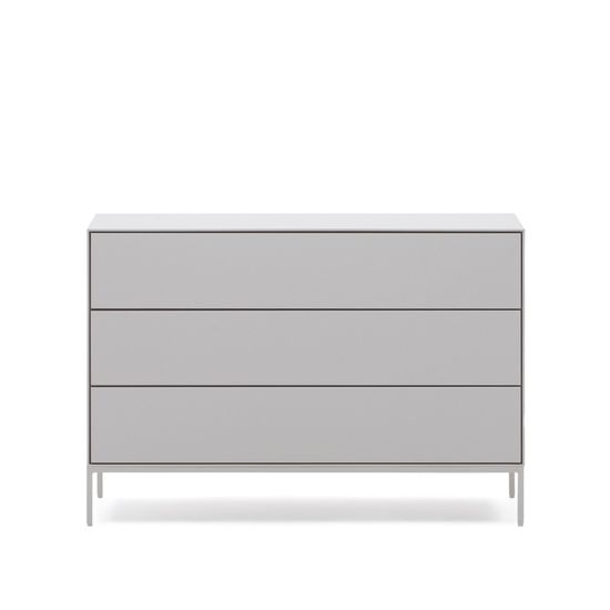 Vedrana Комод с 3 ящиками белый лак 110 x 75 см