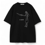 UNDERCOVER ФУТБОЛКА ЧЕРНАЯ ПРИНТ I'M NOT SAD