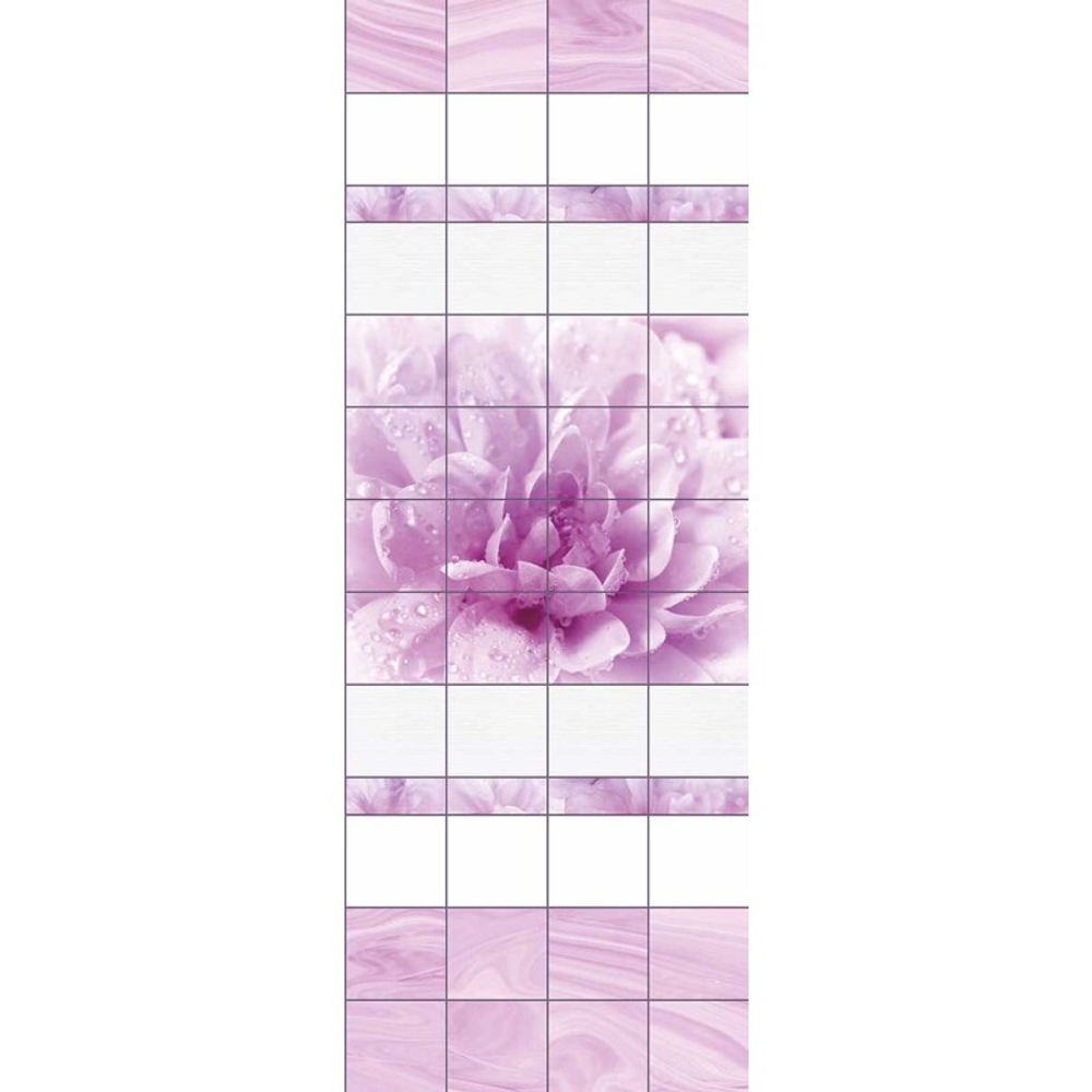 Панель ПВХ фотопечать Вербена Хризантема 2700х250мм