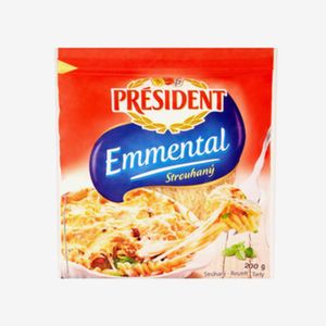 Сыр President Эмменталь творожный тертый 45% 200 г