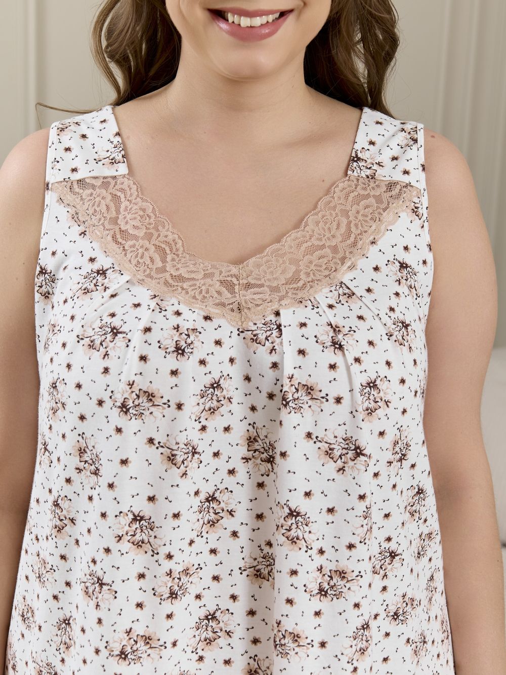 Ночная сорочка Мадера-4 Виотекс МОЛОЧНЫЙ