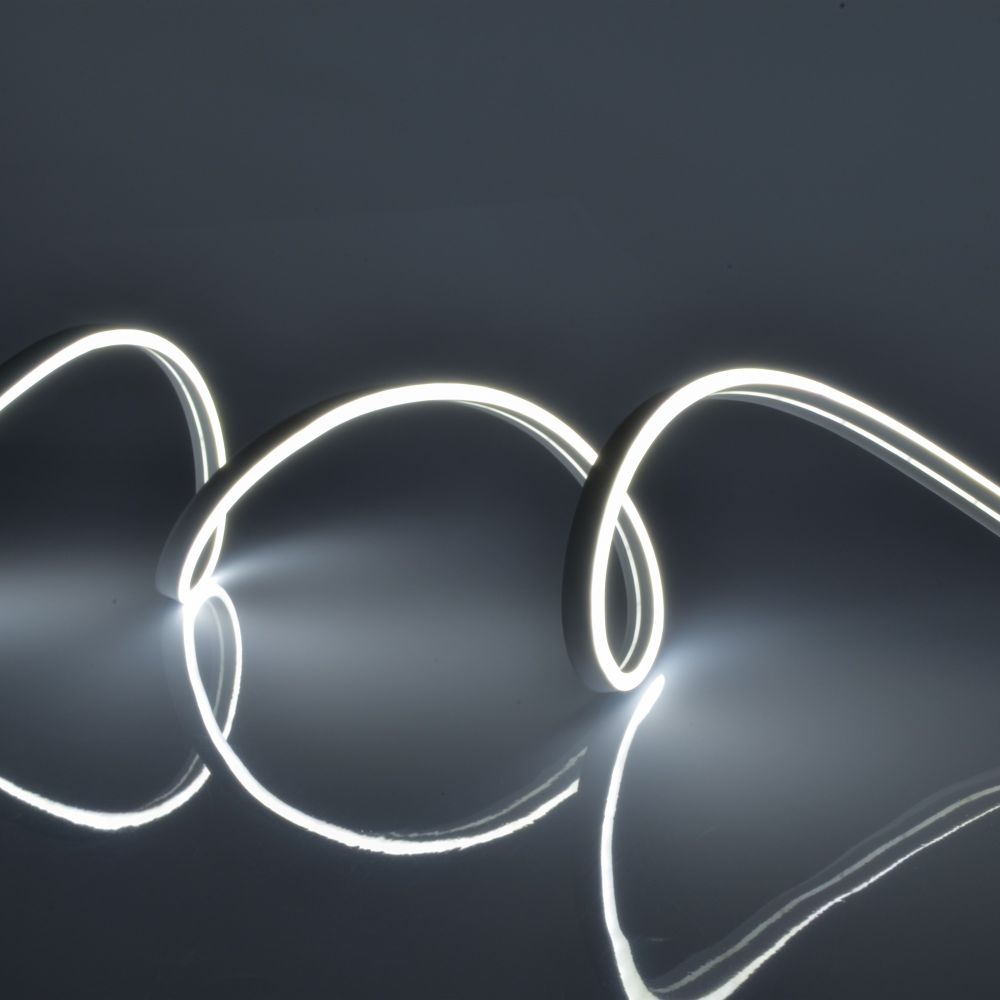 ULS-N21-2835-120LED-m-8mm-IP67-220V-8W-m-50M-DW Светодиодная гибкая герметичная лента. NEON. Бобина 50 м. Дневной свет 6500К. TM Uniel.