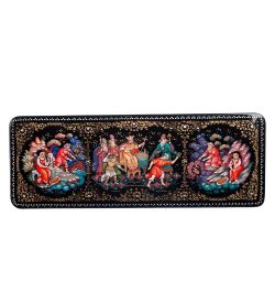 Народные промыслы ШК-45/27 Шкатулка «Сказка о рыбаке и рыбке» исп. Орлова