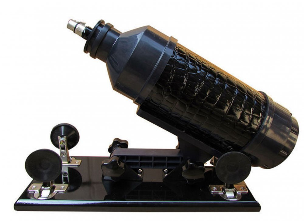 Секс-машина Machina Gun черная кожа