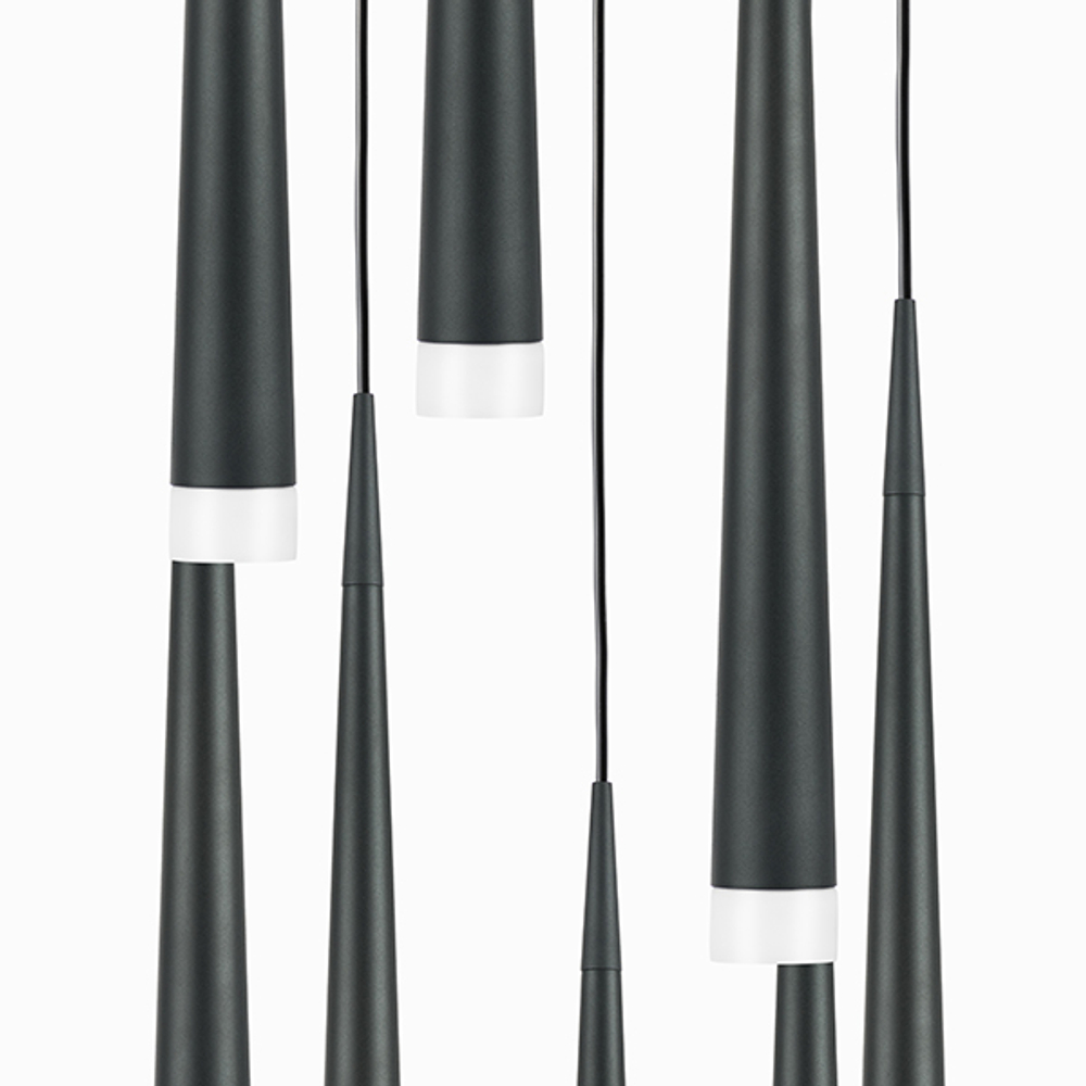 807087 Подвес PUNTO 8х25W G9 ХРОМ/ЧЕРНЫЙ/БЕЛЫЙ