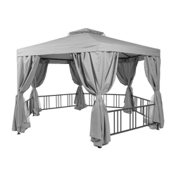 Шатер садовый Green Glade Gexagon Grey (сторона 200 см, площадь 10.5 м²)
