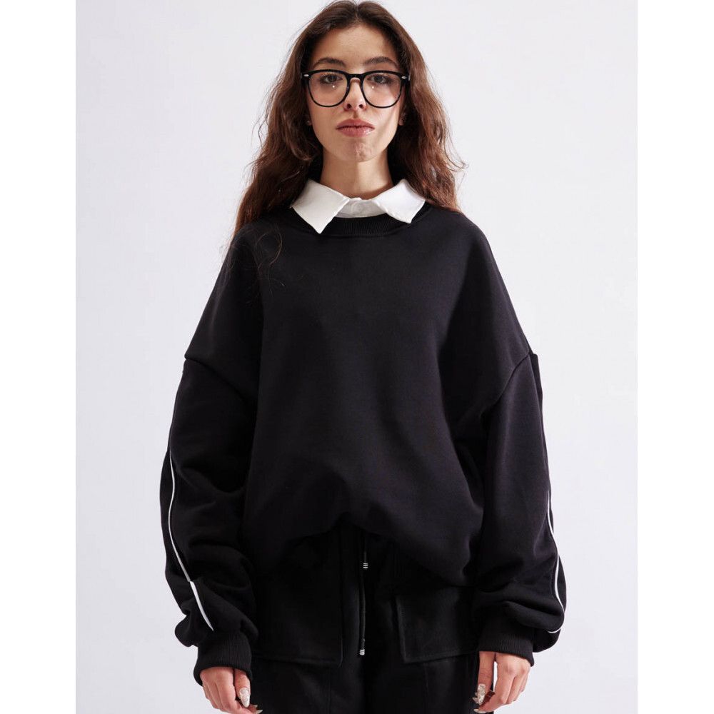 Толстовка БИЧ оверсайз черная