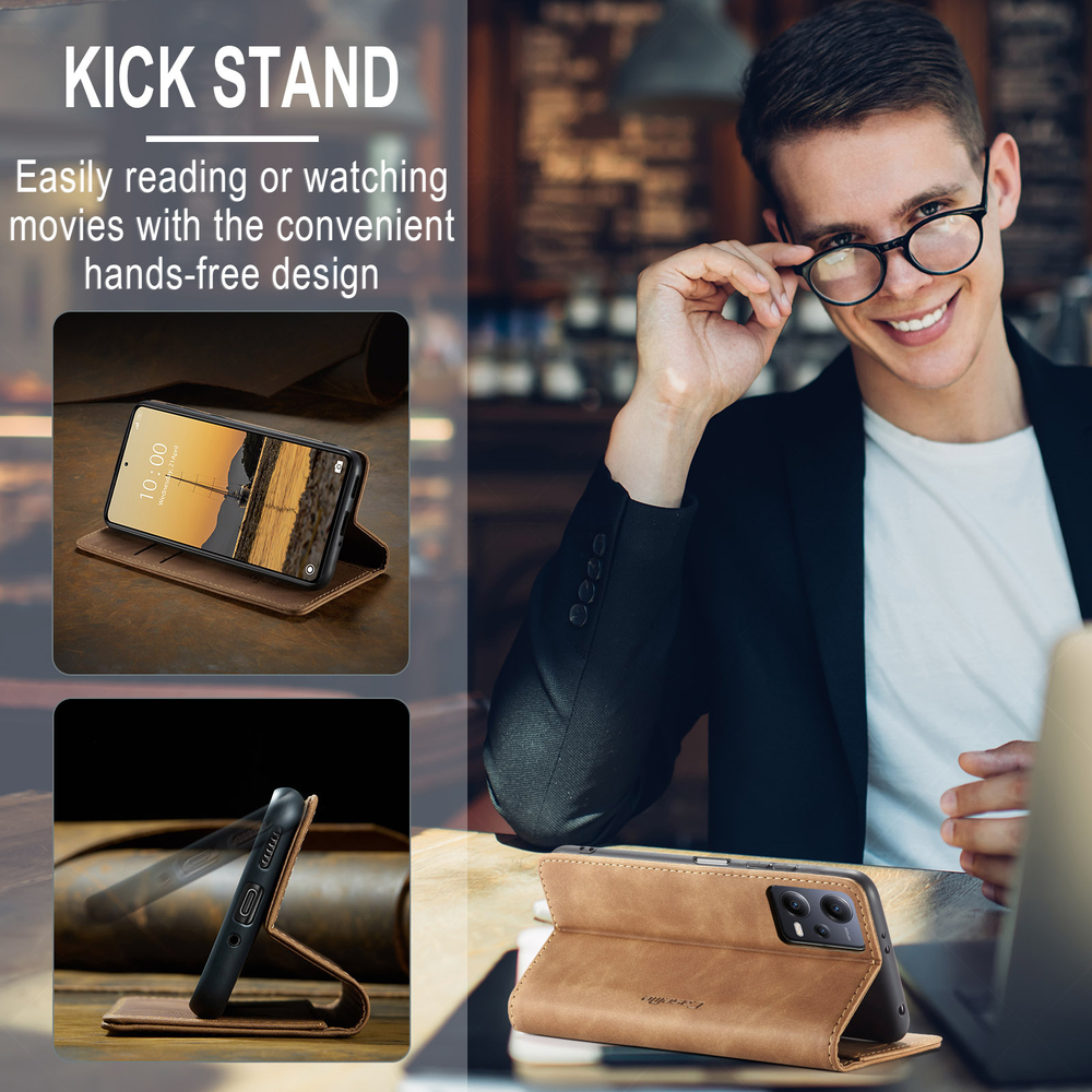 Чехол-книжка CaseMe Matte Xiaomi Redmi Note 12 5G