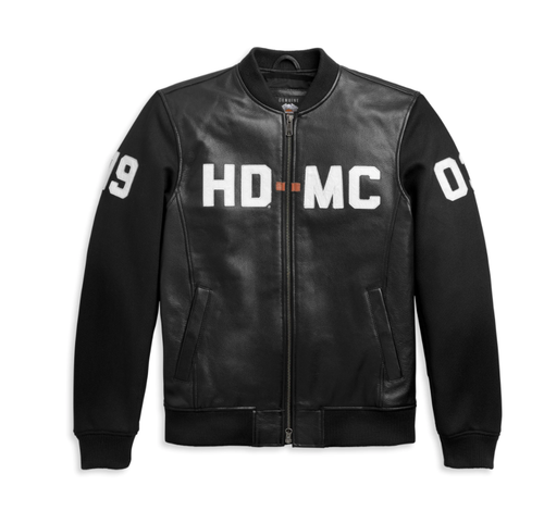 Куртка HD-MC Mixed Media Bomber Jacket - Black Harley-Davidson