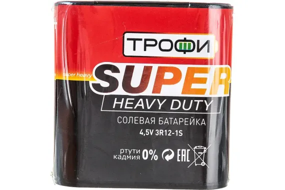 Батарейка Трофи 3R12-1S соль 36801