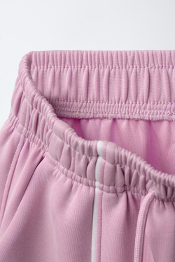 ZARA БРЮКИ-ДЖОГГЕРЫ ИЗ МОДАЛА, РОЗОВЫЙ