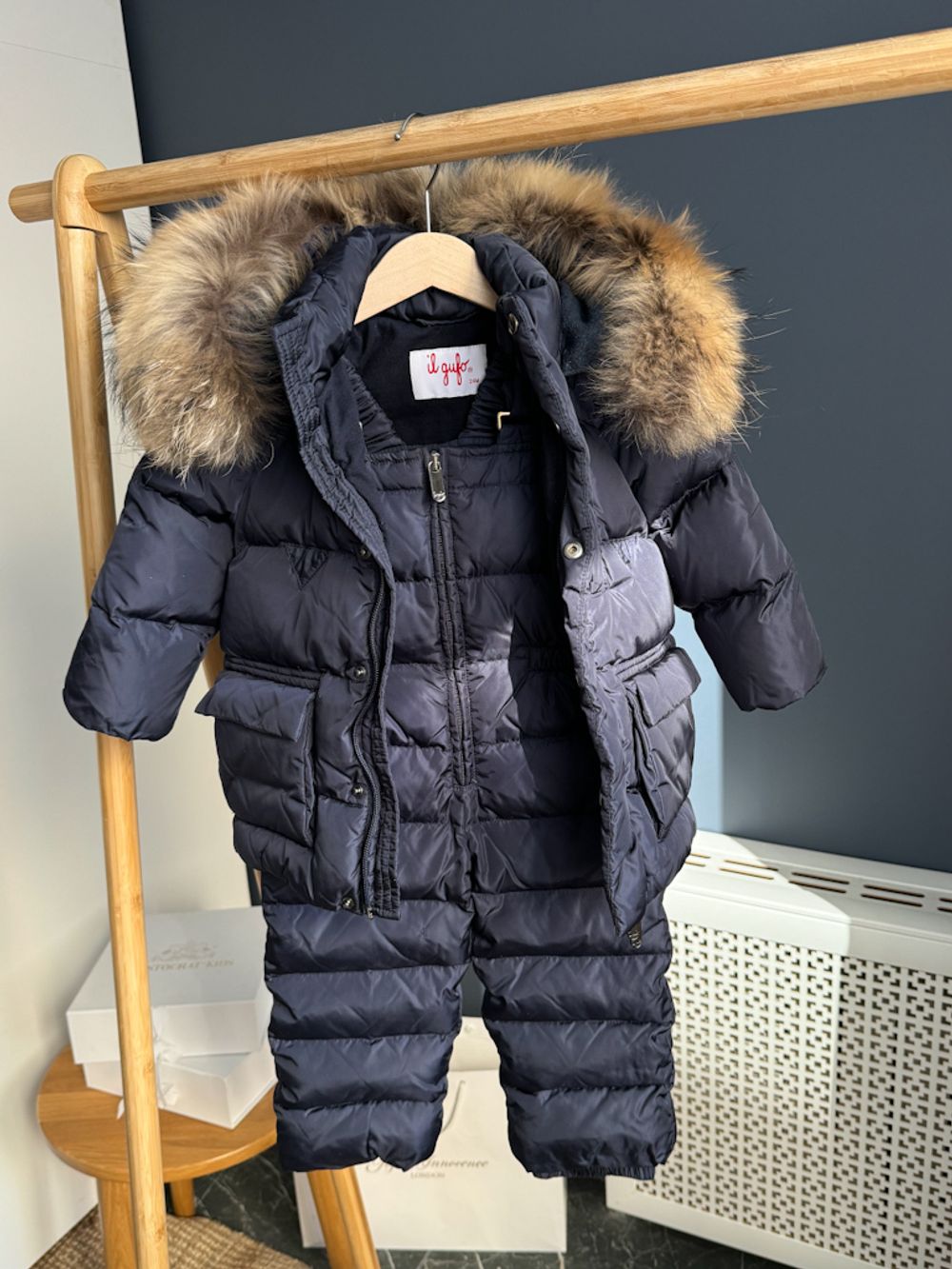 Пуховый комплект Il Gufo с шапкой, 92