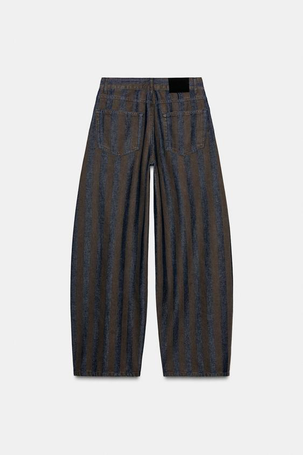 ZARA ДЖИНСЫ ZW COLLECTION BARREL СО СРЕДНЕЙ ПОСАДКОЙ, СИНИЙ