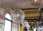 Подвесной дизайнерский светильник  Etch Web by Tom Dixon (золотой)
