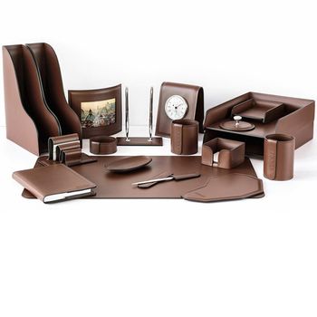 Настольный набор из кожи Cuoietto серии Business из 19 предметов (NBCNut19)