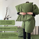 Комплект постельного белья 2 спальный Евро-стандарт SILK MOSS, хлопок-лён