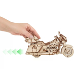 Мотоцикл байк Туринг (EWA) - Деревянный конструктор, сборная механическая модель, 3D пазл