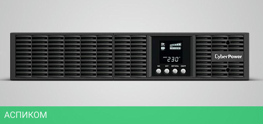 Источник бесперебойного питания Cyberpower 2000VA/1800W черный (OLS2000ERT2U)