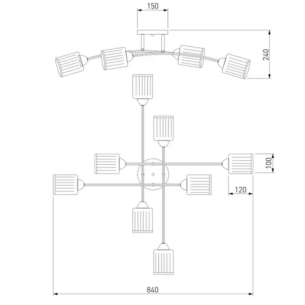 Подвесная люстра ST Luce Bastoncino SL429.403.02