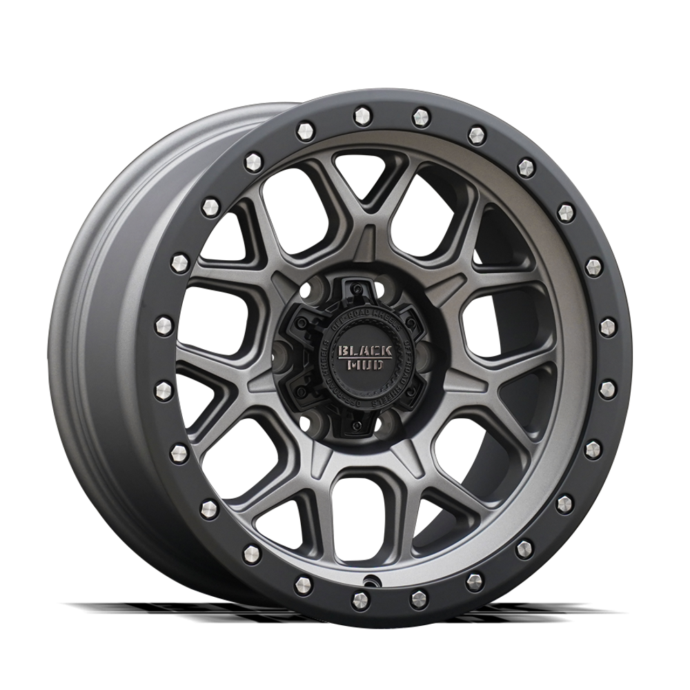 Диск колёсный M510 R17 8,5 ET0 Matte gunmetal/Black Lip Edge Black Mud