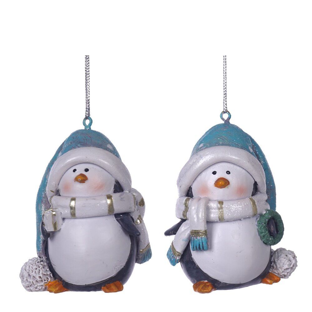 GAEM Фигурка декоративная подвесная "Пингвин", L5 W5 H6,5 см, 2в.