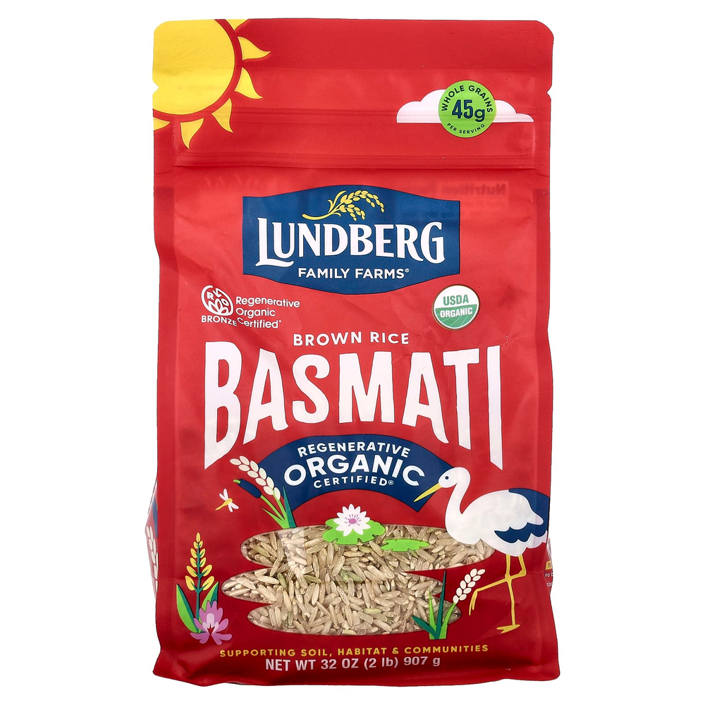 Lundberg, коричневый рис басмати, 907 г (32 унции)