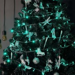 ULD-S1000-100-DTA GREEN IP20 Гирлянда светодиодная. 10м. 100 светодиодов. Зеленый свет. Провод прозрачный. ТМ Uniel