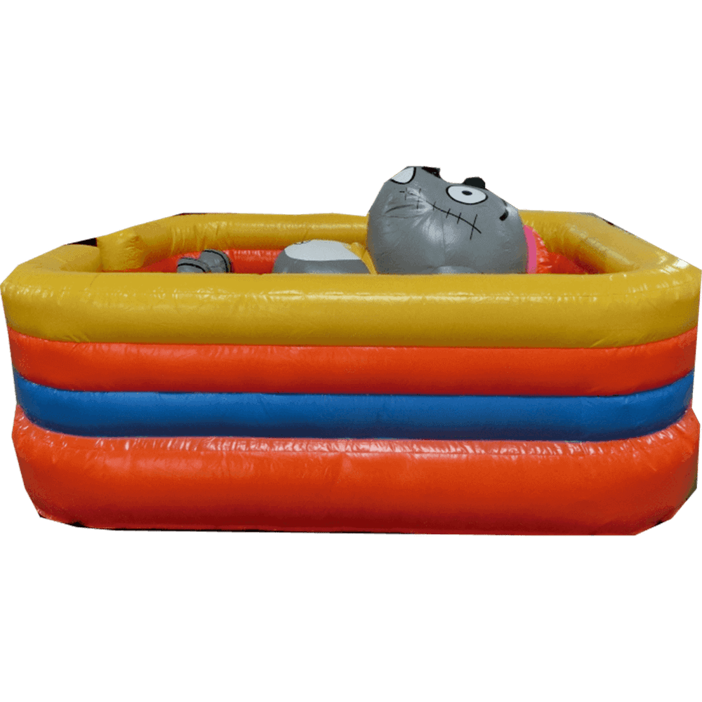 Коммерческий надувной батут "Кот на отдыхе"