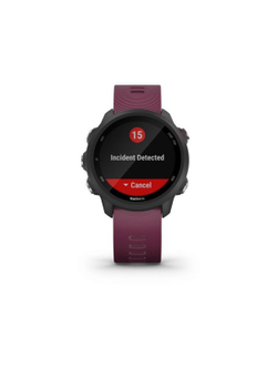 Garmin Forerunner 245 чёрный с вишневым ремешком беговые смарт-часы с GPS (010-02120-11)