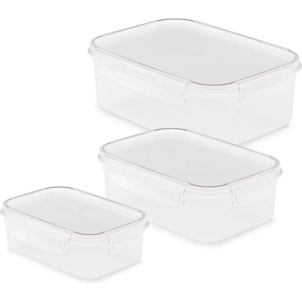 Набор емкостей для СВЧ Прайм прямоугольных (0,5л;1л;1,6л)(на защелках) (комплект 10 шт)